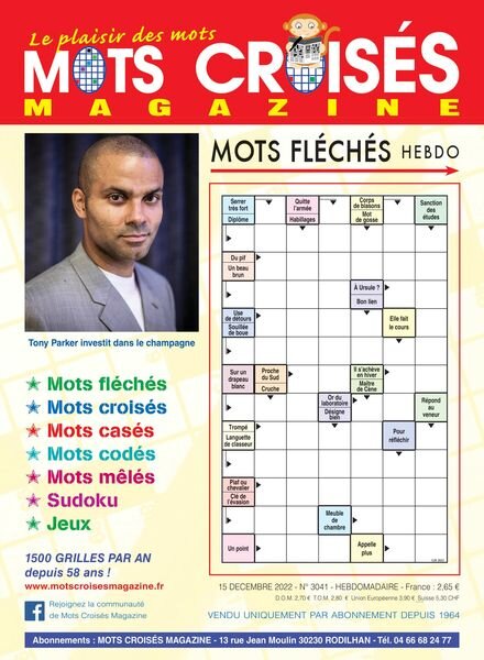 Mots Croises Magazine – 15 decembre 2022 Cover