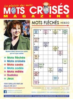 Mots Croises Magazine – 24 novembre 2022