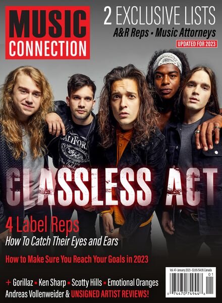 Music Connection – January 2023 Cover