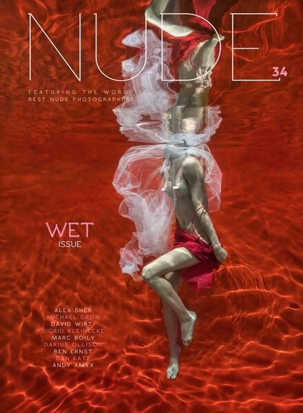NUDE Magazine – Issue 34 WET Issue – December 2022 Cover