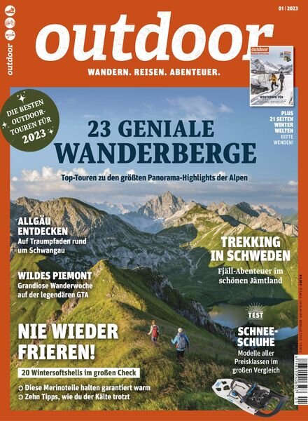 Outdoor – Januar 2023 Cover