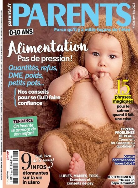 Parents France – janvier 2023 Cover