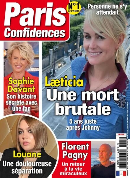 Paris confidences – 01 decembre 2022 Cover
