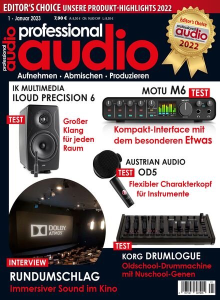 Professional Audio – Januar 2023 Cover