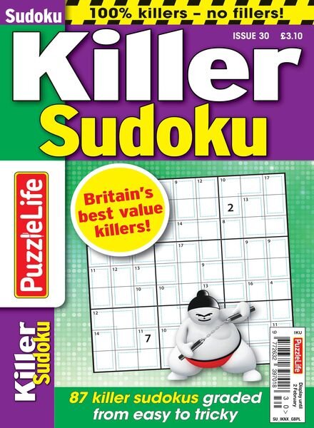 PuzzleLife Killer Sudoku – 08 December 2022 Cover