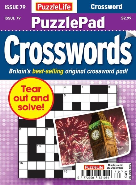 PuzzleLife PuzzlePad Crosswords – 01 December 2022 Cover