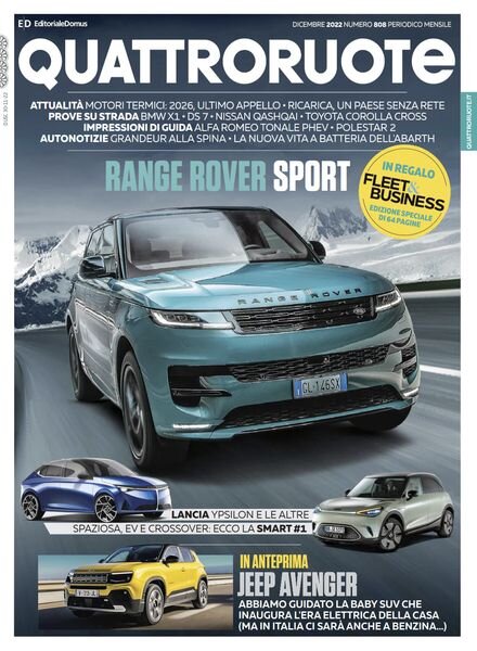 Quattroruote Italia – dicembre 2022 Cover
