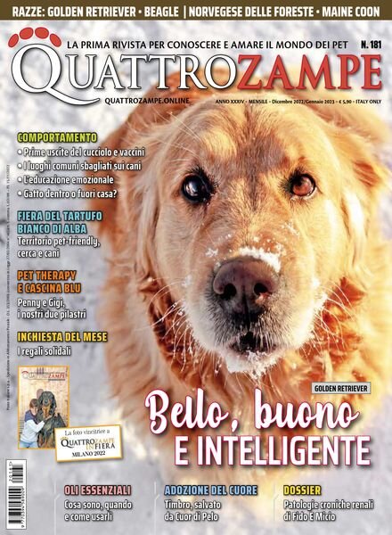 QuattroZampe – Dicembre 2022 – Gennaio 2023 Cover