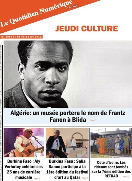 Quotidien Numerique d’Afrique – 08 decembre 2022 Cover