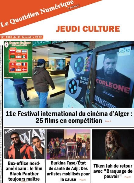 Quotidien Numerique d’Afrique – decembre 2022 Cover