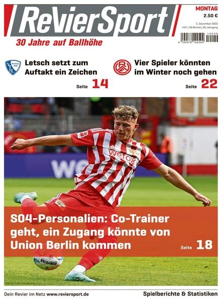 RevierSport – 05 Dezember 2022 Cover