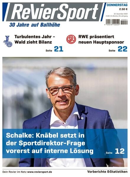 RevierSport – 22 Dezember 2022 Cover