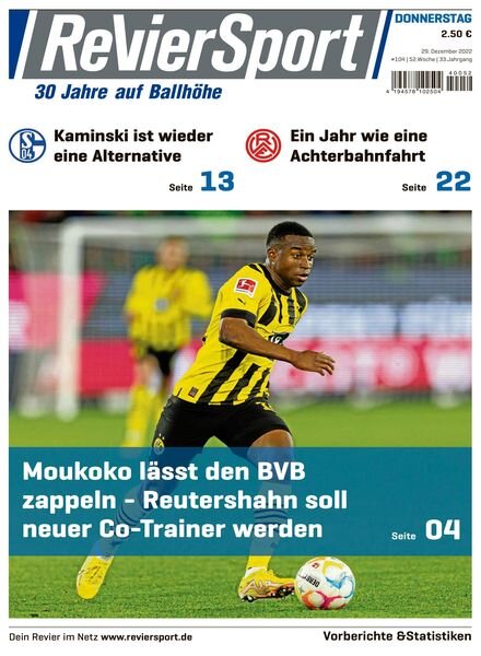 RevierSport – 29 Dezember 2022 Cover