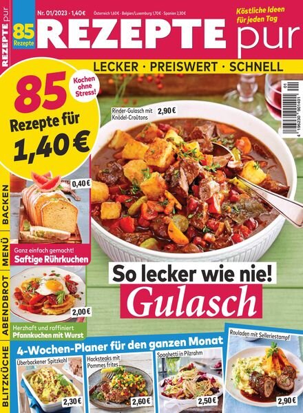 REZEPTE pur – Dezember 2022 Cover