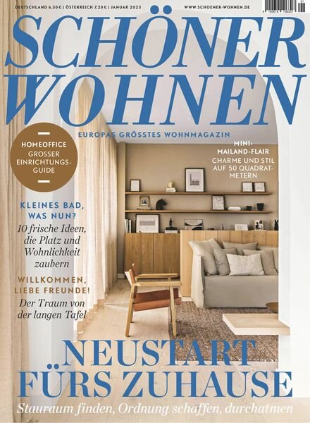 Schoner Wohnen – Januar 2023 Cover