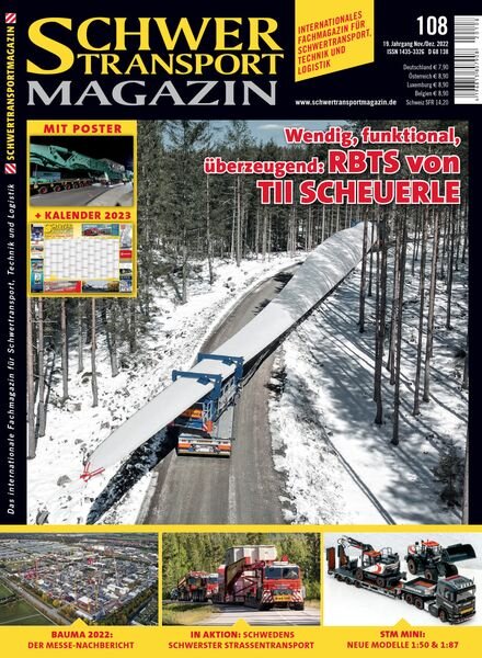 Schwertransportmagazin – November-Dezember 2022 Cover