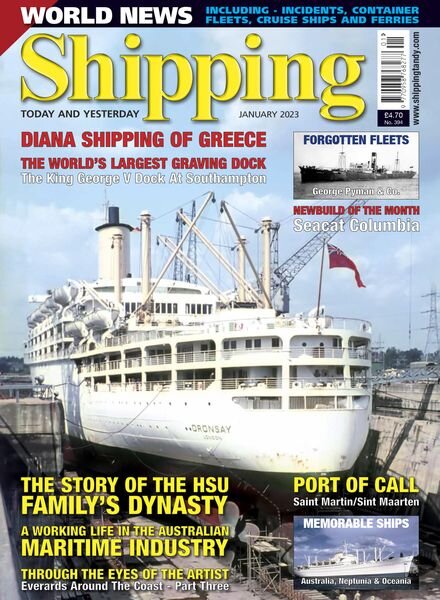 Shipping Today & Yesterday – January 2023 Cover