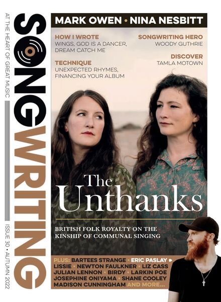 Songwriting Magazine – Issue 30 – Autumn 2022 Cover