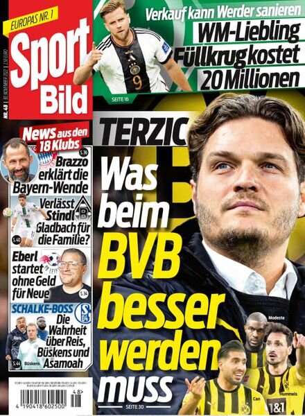 Sport Bild – 30 November 2022 Cover
