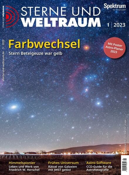 Sterne und Weltraum – Dezember 2022 Cover