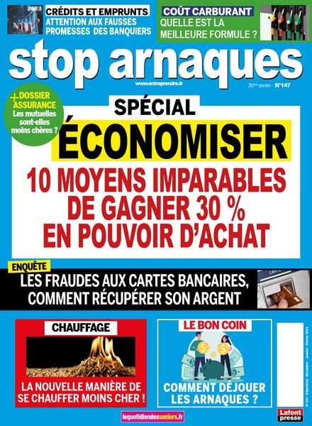 Stop Arnaques – Decembre 2022-Fevrier 2023 Cover
