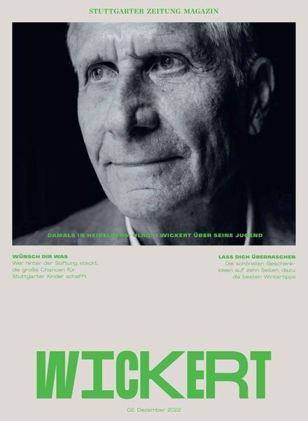 Stuttgarter Zeitung Magazin – 02 Dezember 2022 Cover