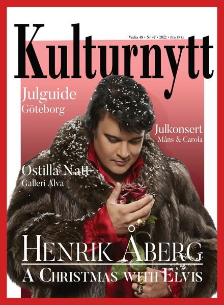 Sverigemagasinet Kulturnytt – 25 november 2022 Cover