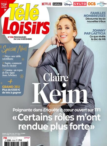 Tele Loisirs – 28 Novembre 2022 Cover