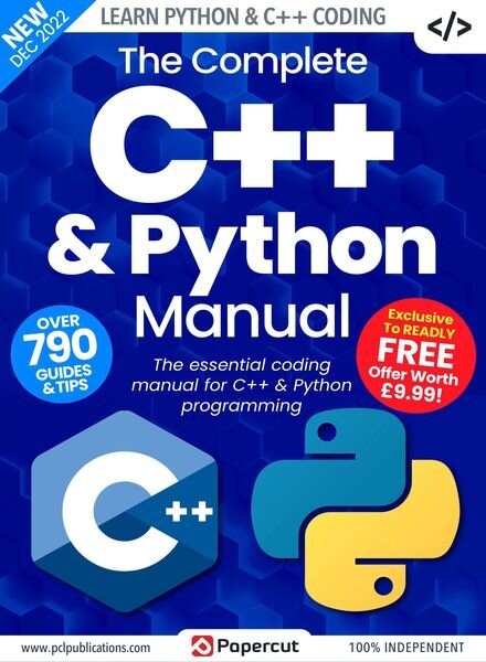The Complete Python & C++ Manual – December 2022 Cover