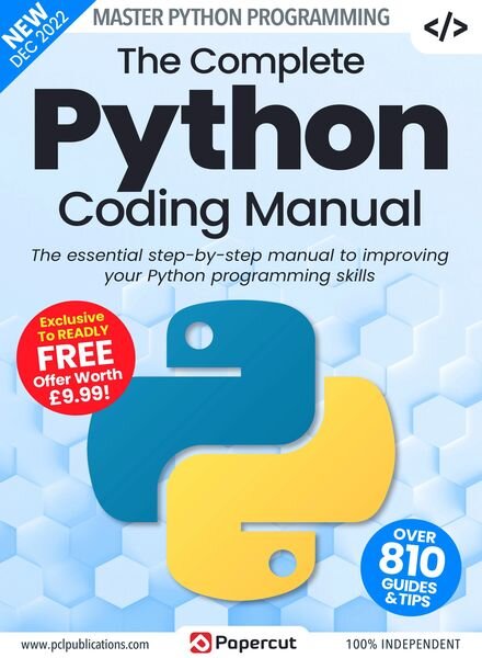 The Complete Python Manual – December 2022 Cover