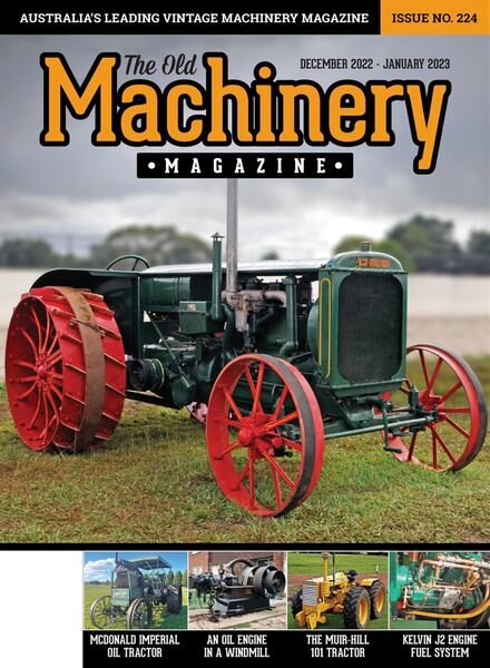 The Old Machinery Magazine – Issue 224 – December 2022 – January 2023 Cover