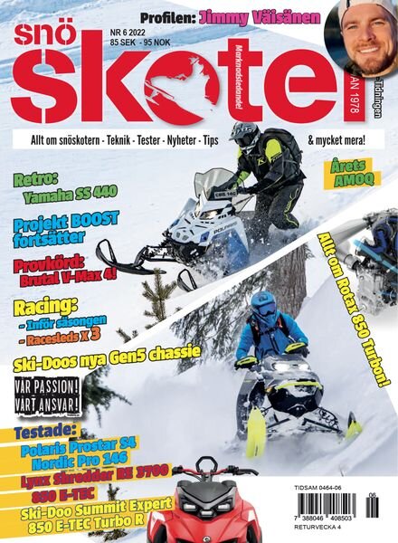 Tidningen SnOskoter – Nr 6 2022 Cover