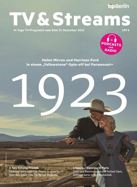 tipBerlin TV & Streams – 06 Dezember 2022 Cover