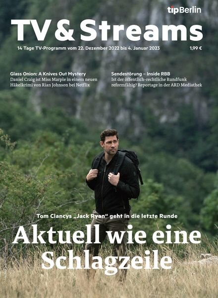 tipBerlin TV & Streams – 16 Dezember 2022 Cover