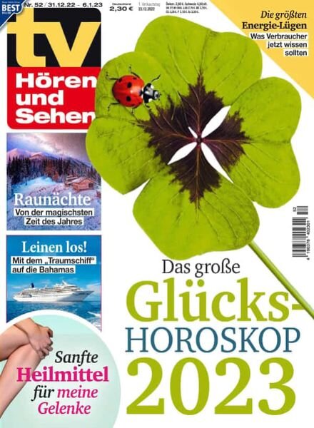 TV HOren und Sehen – 23 Dezember 2022 Cover