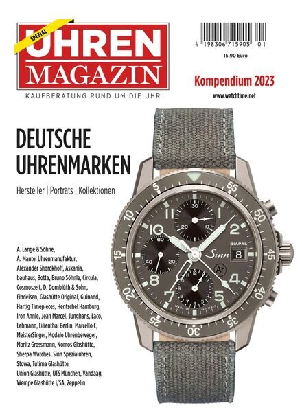 Uhren Magazin – November 2022 Cover