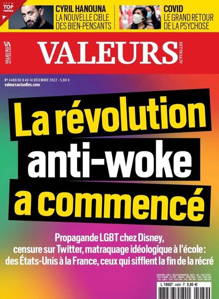Valeurs actuelles – 08 decembre 2022 Cover