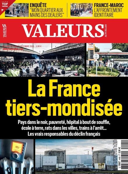 Valeurs actuelles – 15 decembre 2022 Cover
