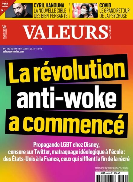Valeurs Actuelles – 8 Decembre 2022 Cover