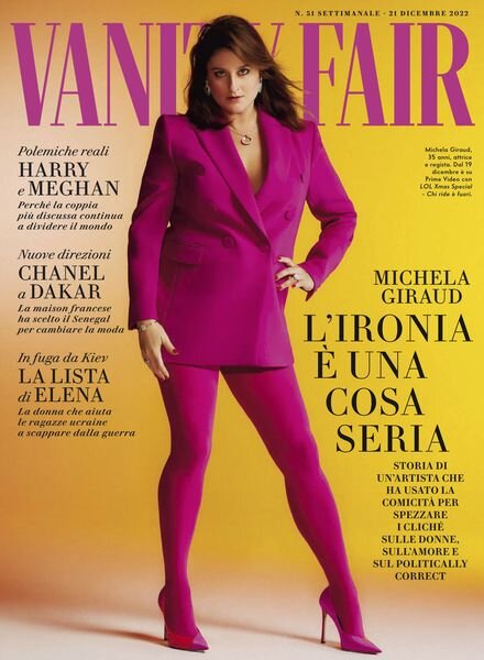 Vanity Fair Italia – 14 dicembre 2022 Cover