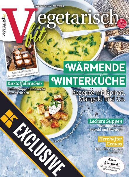 Vegetarisch fit – Dezember 2022 Cover