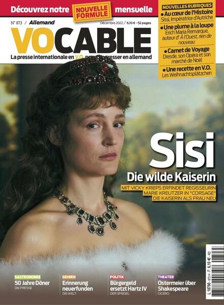Vocable Allemand – 02 decembre 2022 Cover