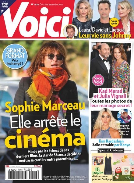 Voici – 2 Decembre 2022 Cover