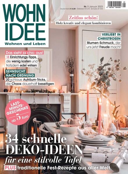 WOHNIDEE – Dezember 2022 Cover