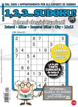 123 Sudoku – febbraio 2023