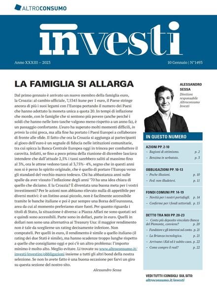 Altroconsumo Investi – 10 Gennaio 2023 Cover