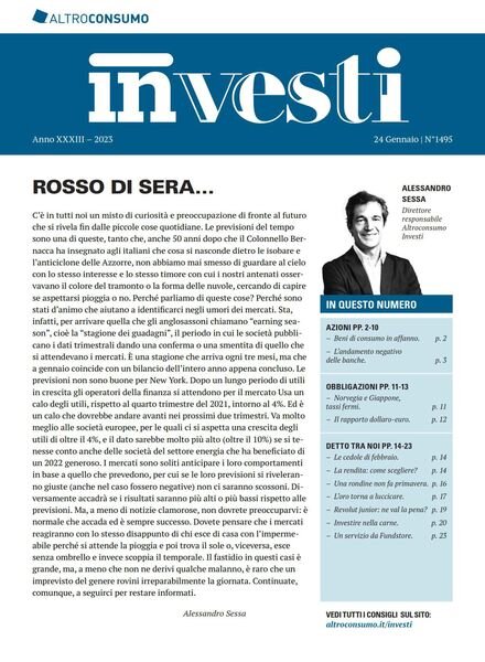 Altroconsumo Investi – 24 Gennaio 2023 Cover