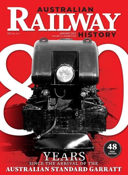 Australian Railway History – January 2023 Cover