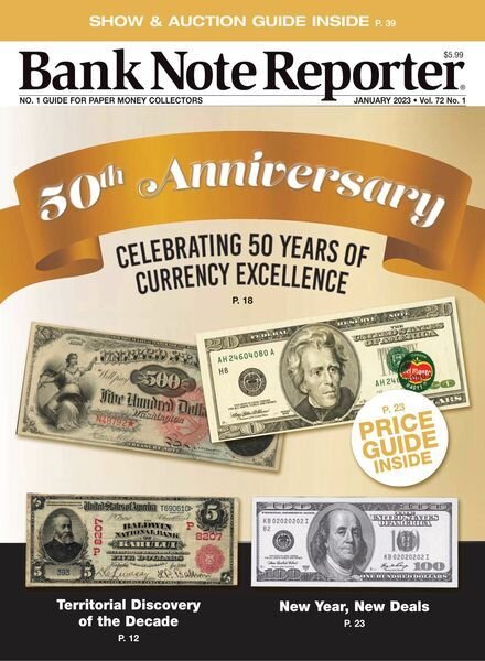 Bank Note Reporter – January 2023 Cover