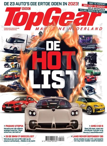 BBC Top Gear Netherlands – januari 2023 Cover